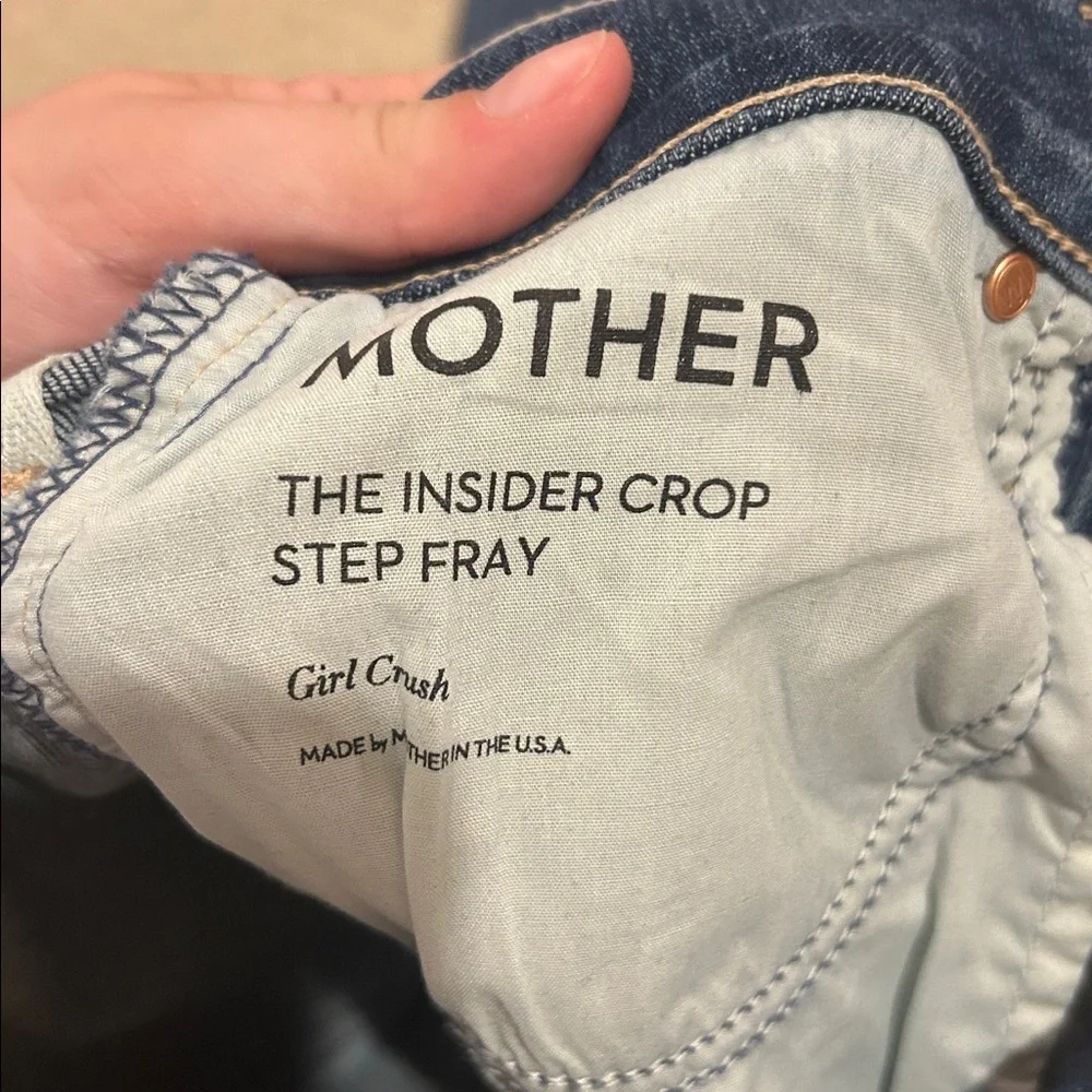 MOTHER The Insider Crop Step Fray Girl Crush 23 - Picture 6 of 8